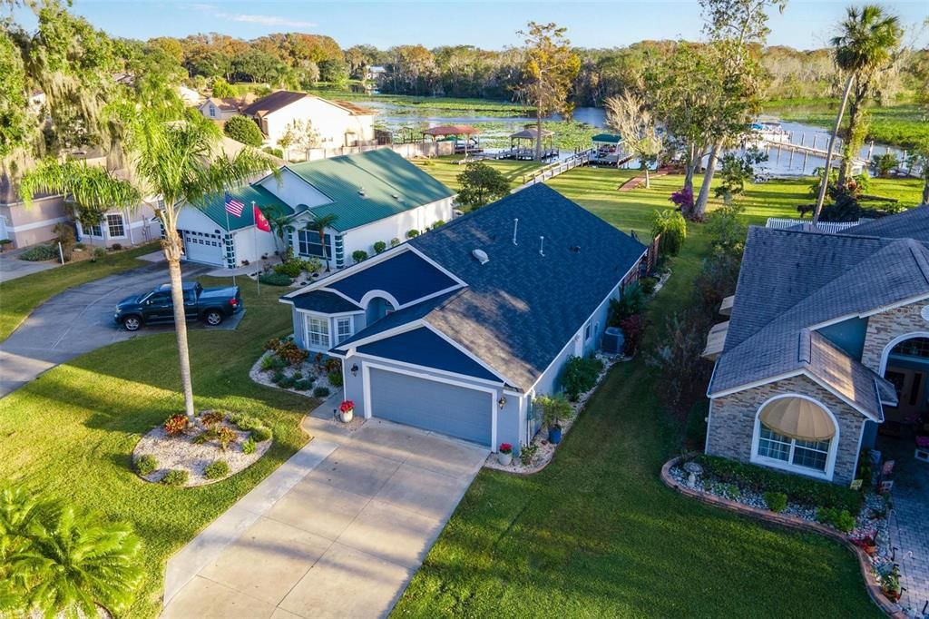 Aerial of Home and Water