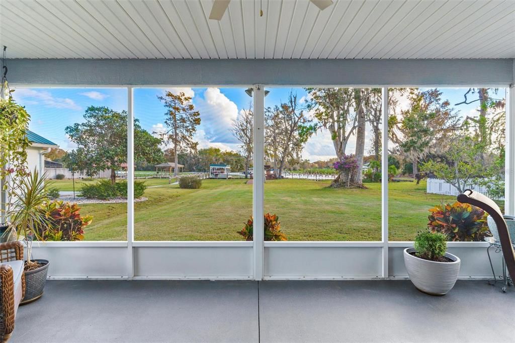 Screen Enclosed Porch with water views