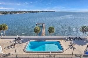 pool with fishing pier