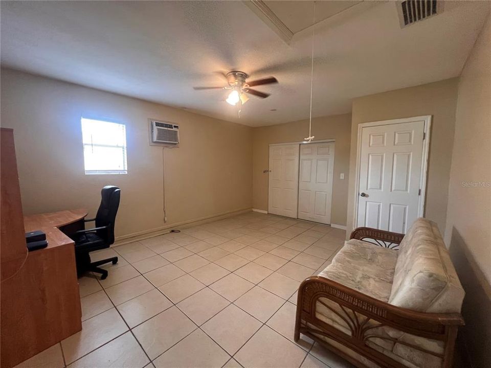 Converted Garage into bedroom with Air Conditioning