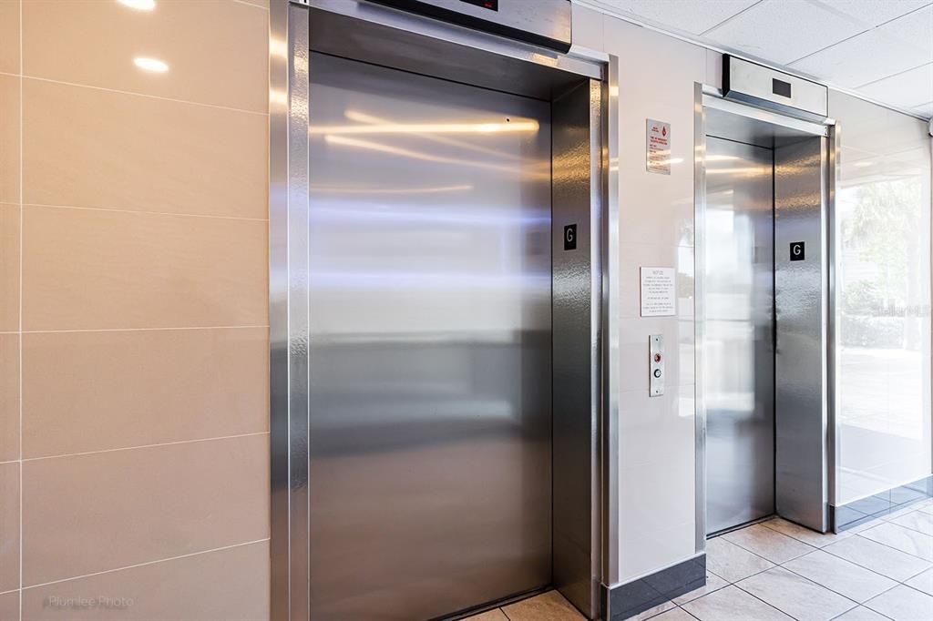 Main entry vestibule to elevators