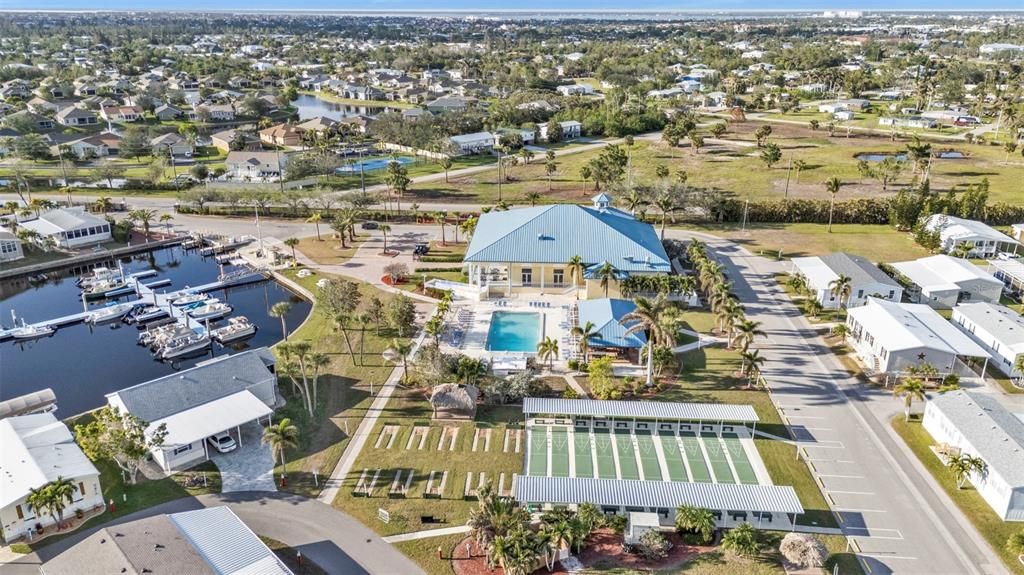 Community center, pool, activities