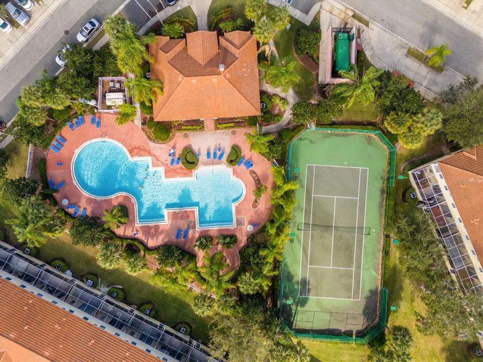 Ariel view of community Amenities