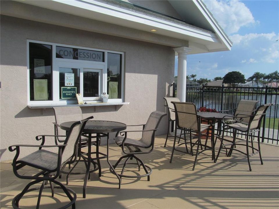 CONCESSION STAND AT POOL AREA