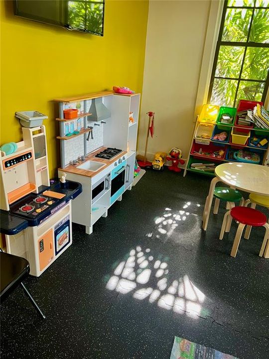 Fitness room kitchen