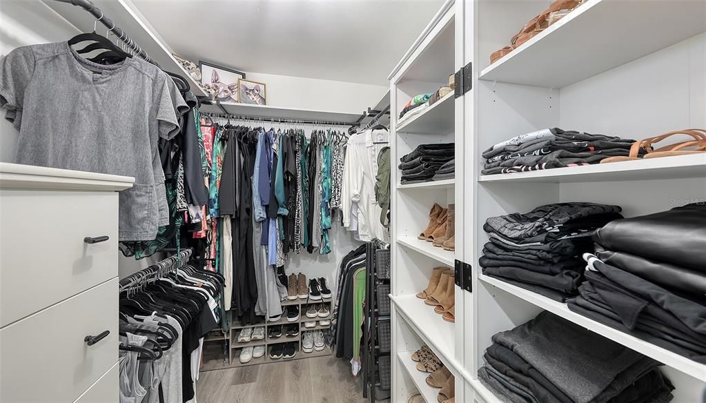 Custom walk-in closet