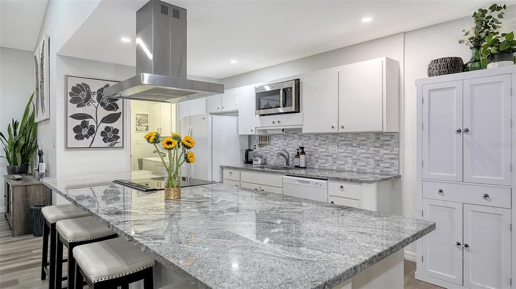 Kitchen with Granite countertops