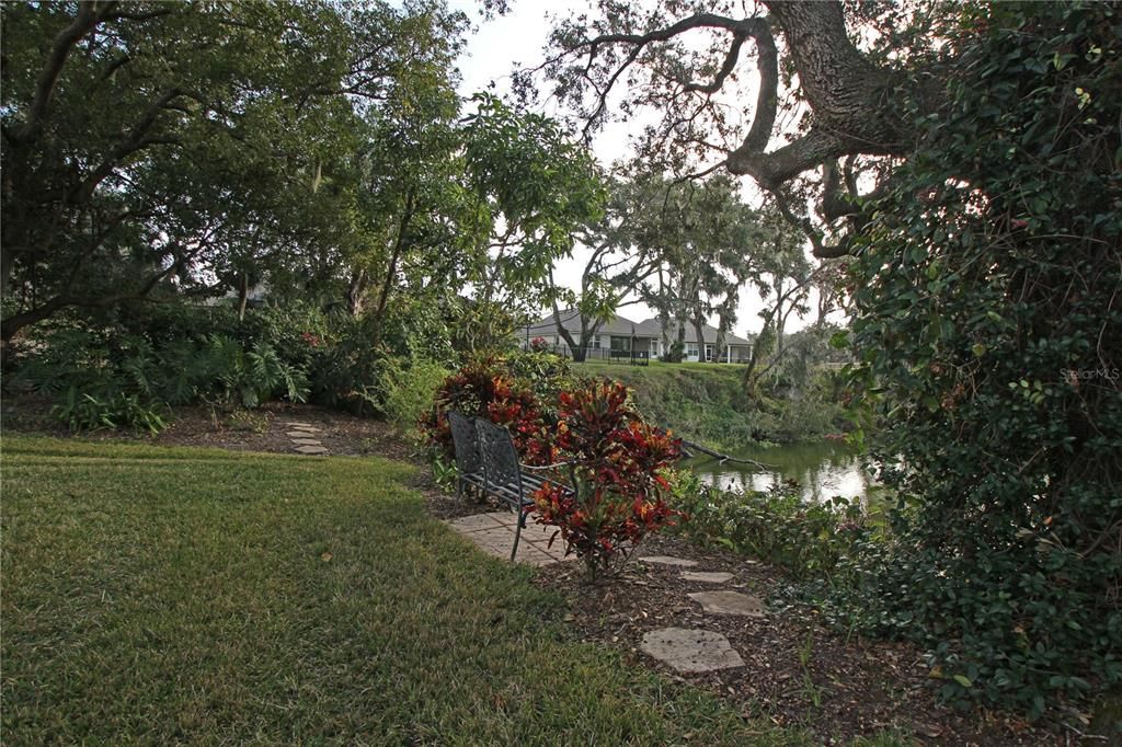 Bench will stay to view pond