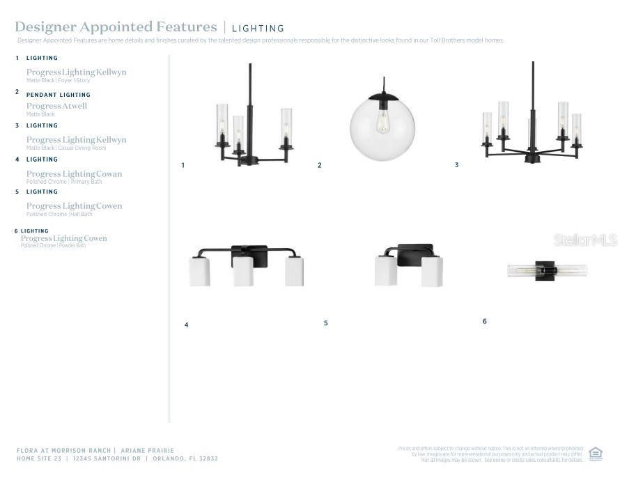 Professionally-selected interior design finishes.