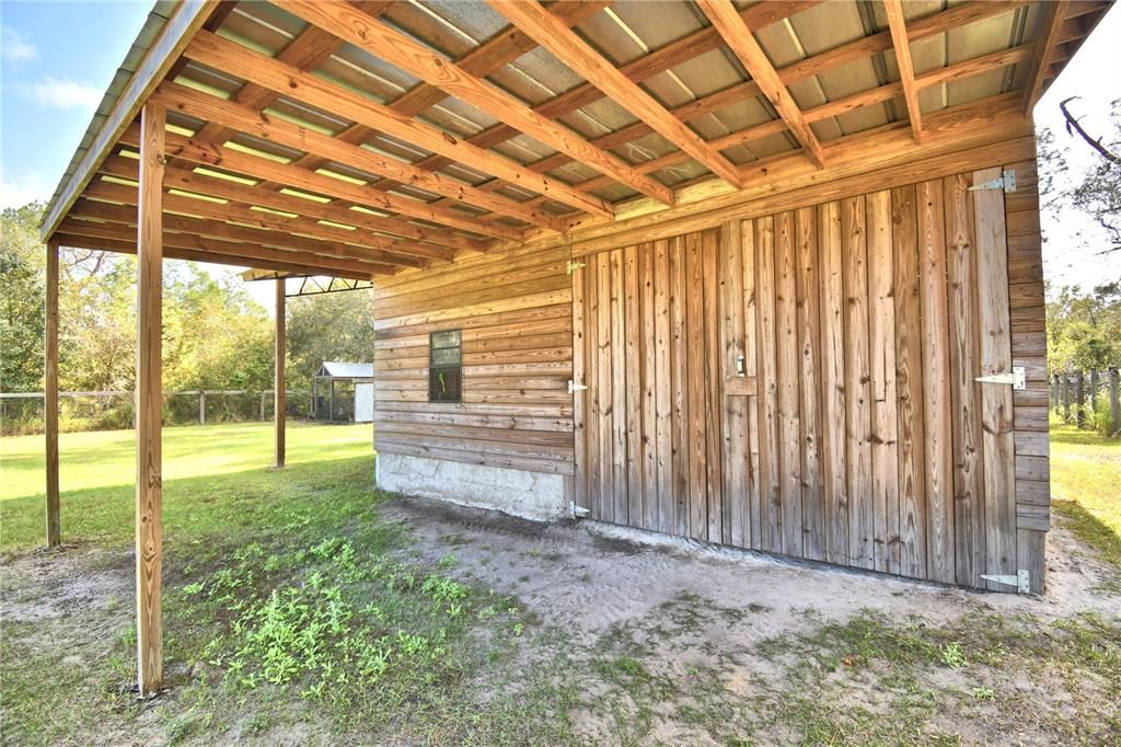 BARN WITH METAL ROOF