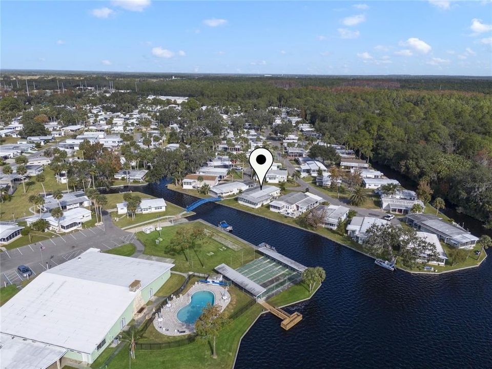 Aerial View of Country Club Manor