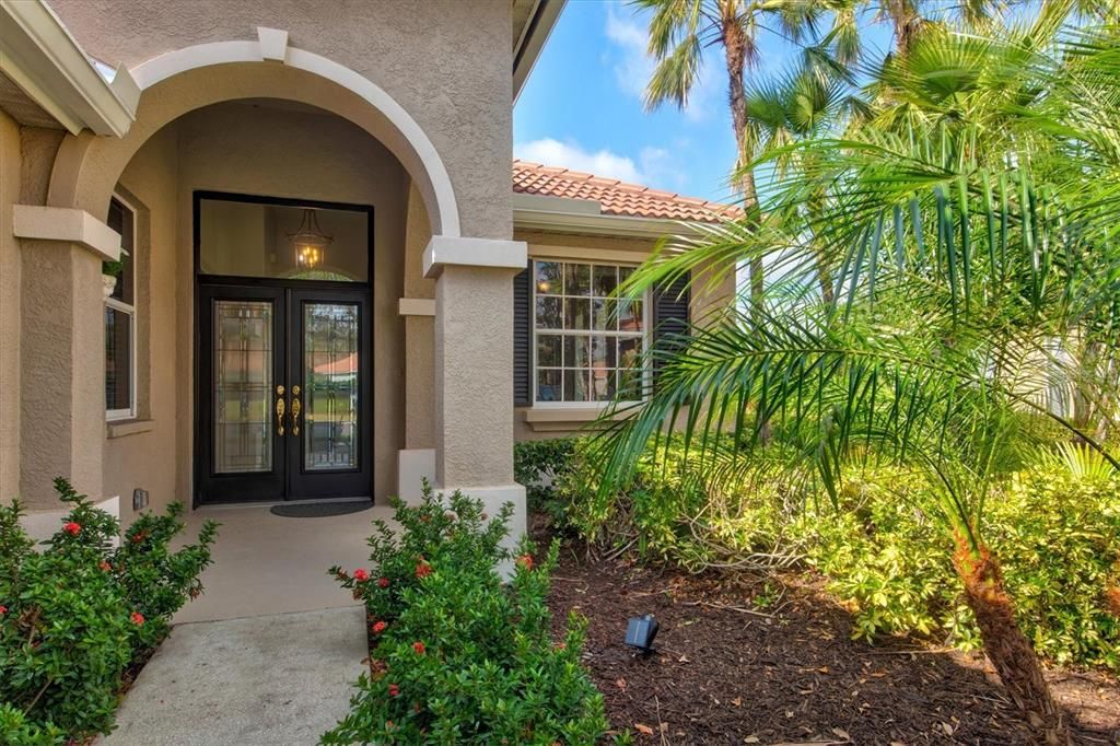 Stunning double-door entry.