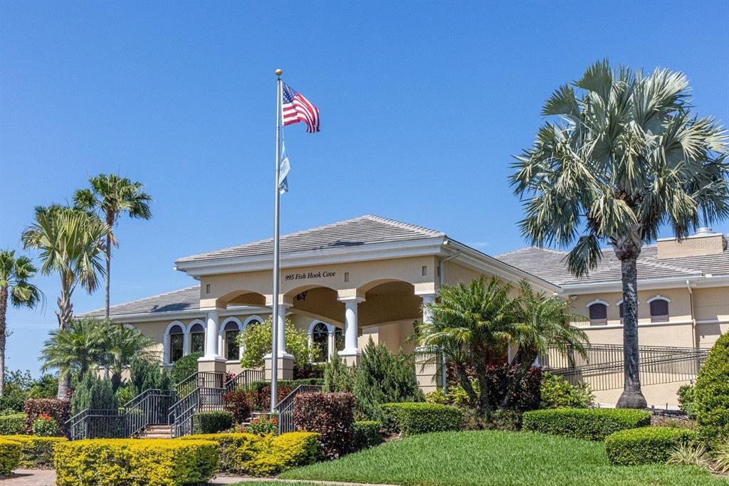 The newly-renovated clubhouse.