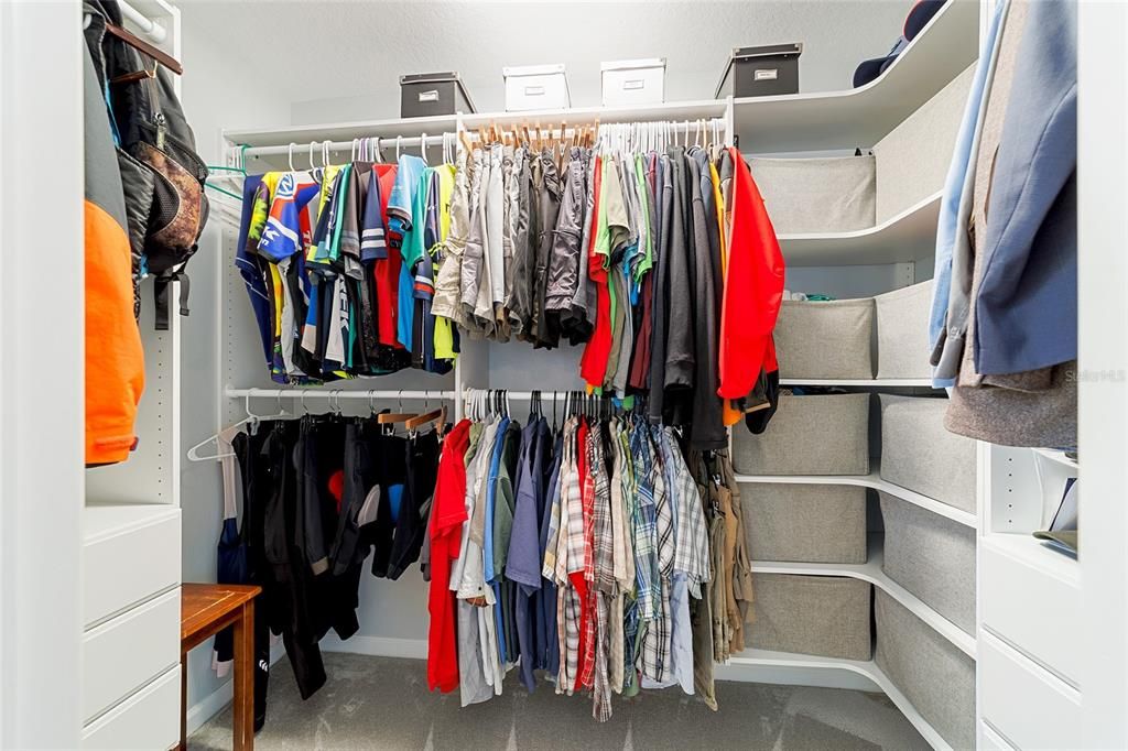 Custom walk-in closet