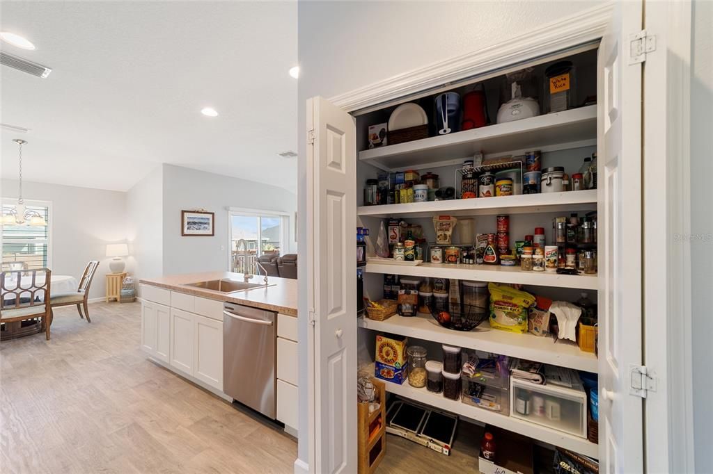 Nice closet pantry!