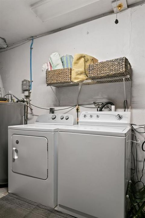 laundry in garage