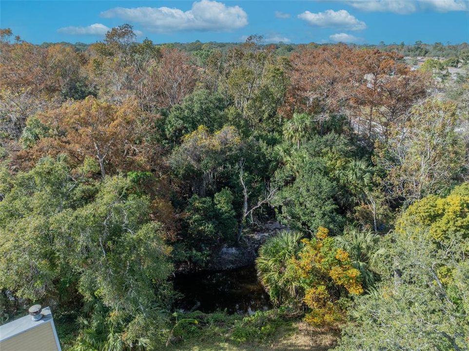 Birds eye view of Howell Creek