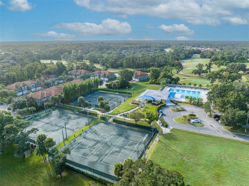 Overhead view of Country Club Amenities