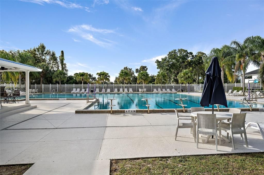 Close up view of Country Club pool