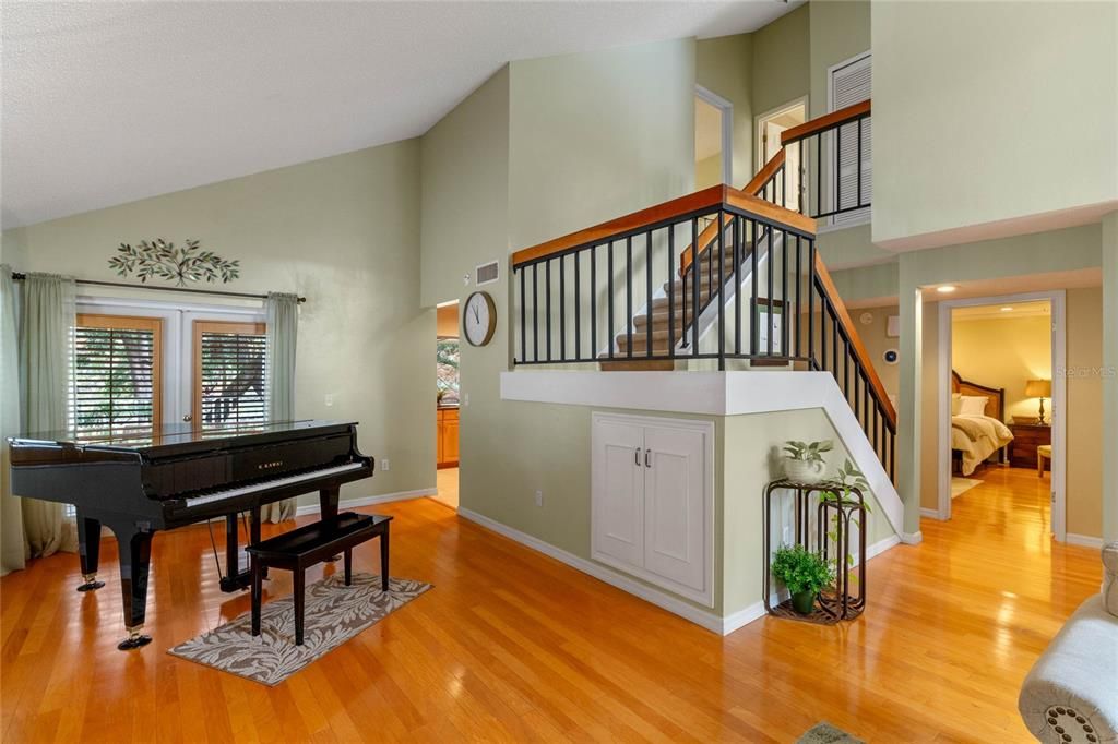 Dining area or extra living space. Don't miss that extra under stair storage with pull out drawers!