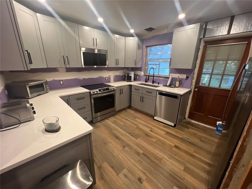 kitchen- door leads to screened in porch