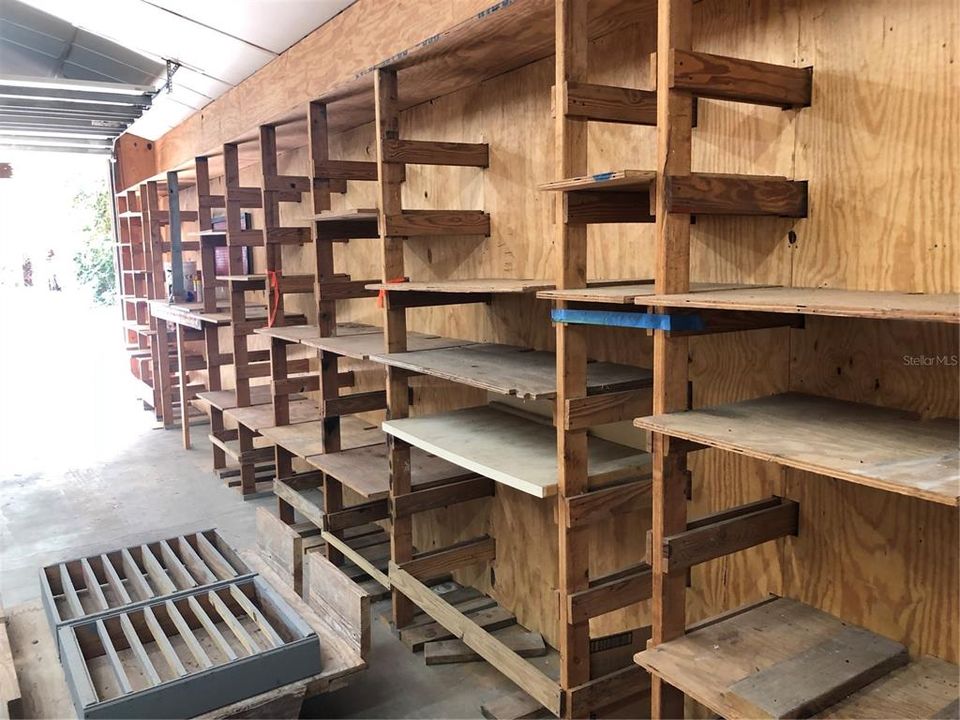 shelving for left side of the garage