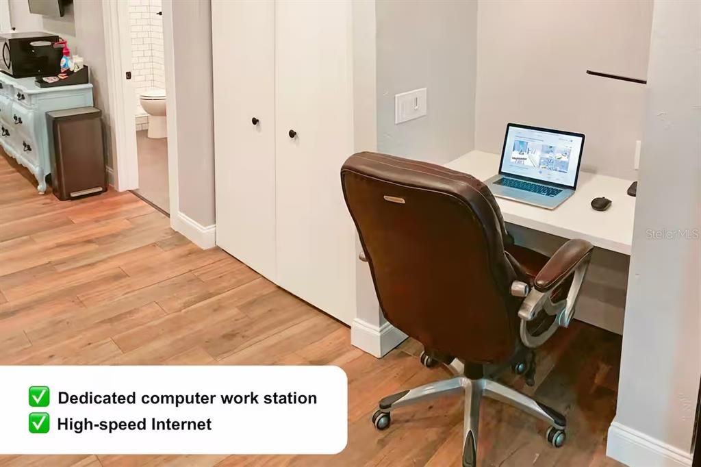 Airbnb dedicated office space