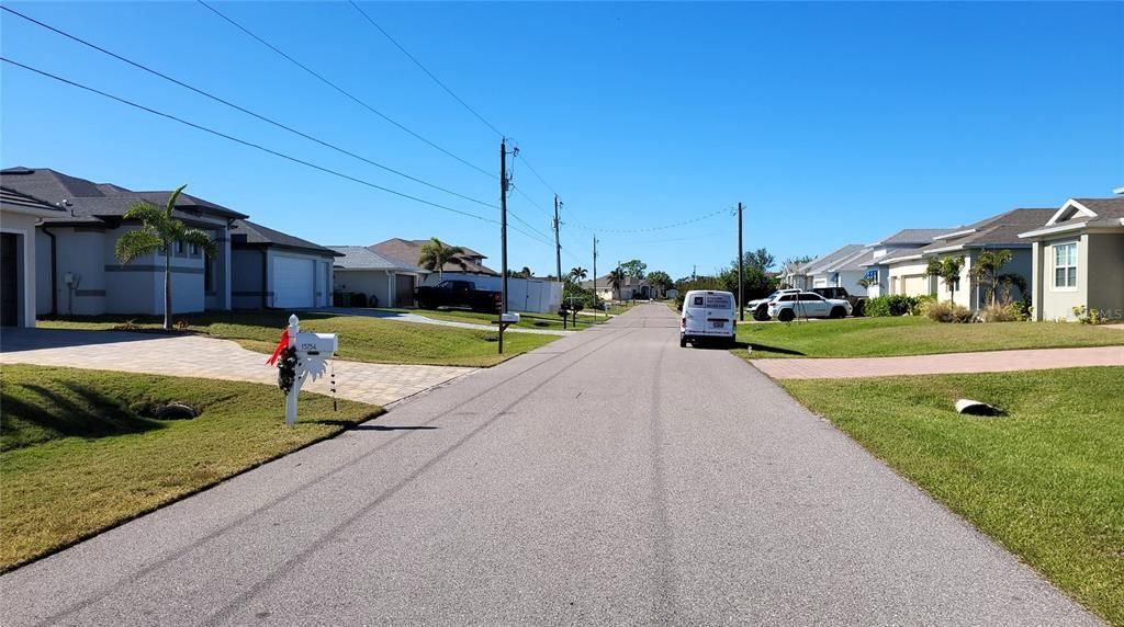 View down the street from St. Paul Drive.