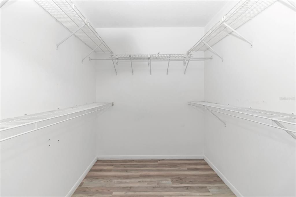 Larger Primary Walk-in closet