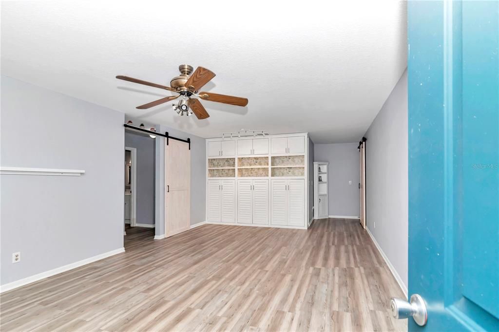 Custom built-in cabinets in living room