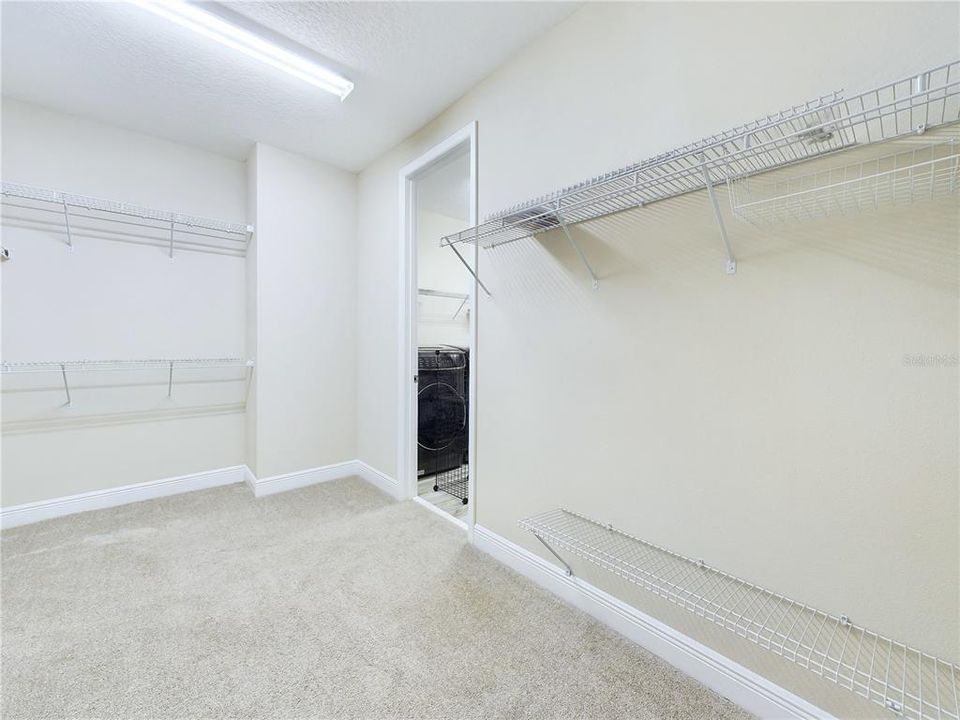 Primary walk in closet