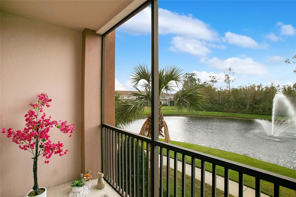 Balcony Fountain View