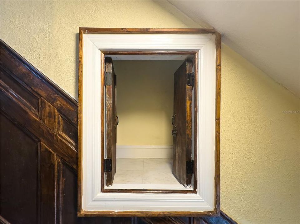 Storage Space on Staircase to Second Floor