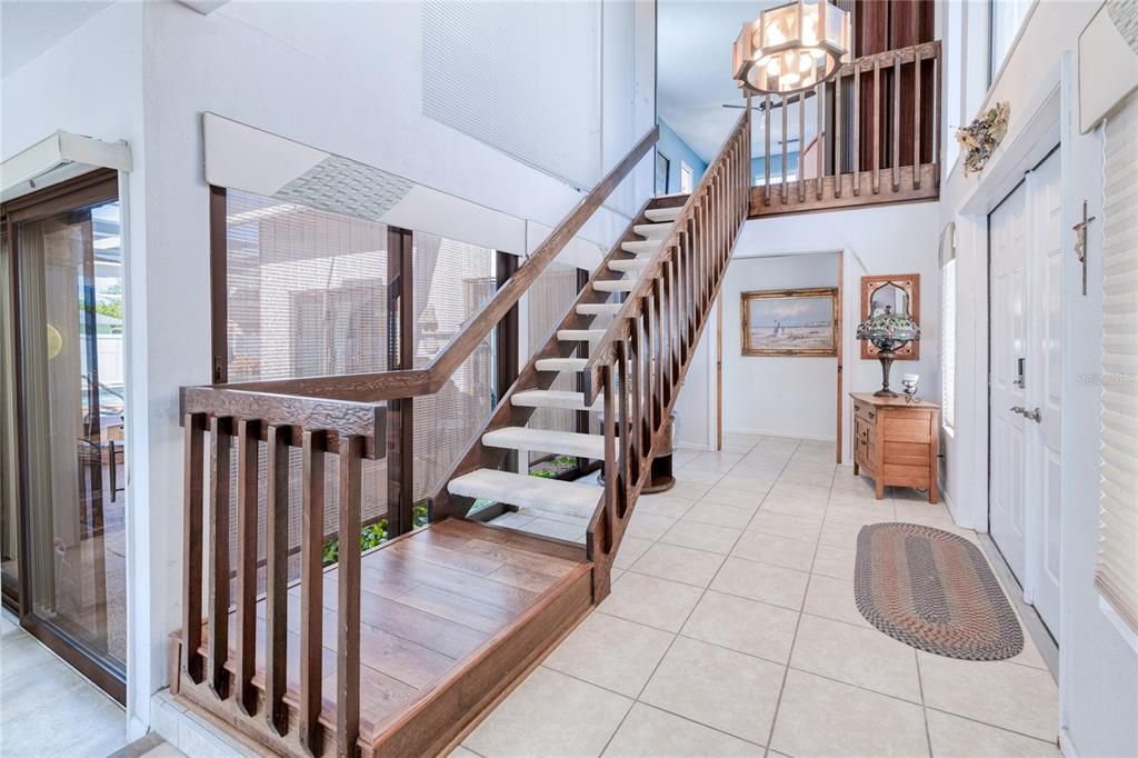 Entrance of Home with staircase to bonus rooms