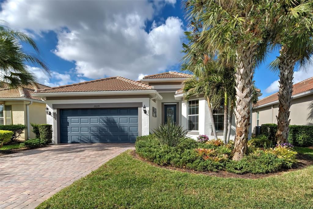 Beautifully landscaped front yard