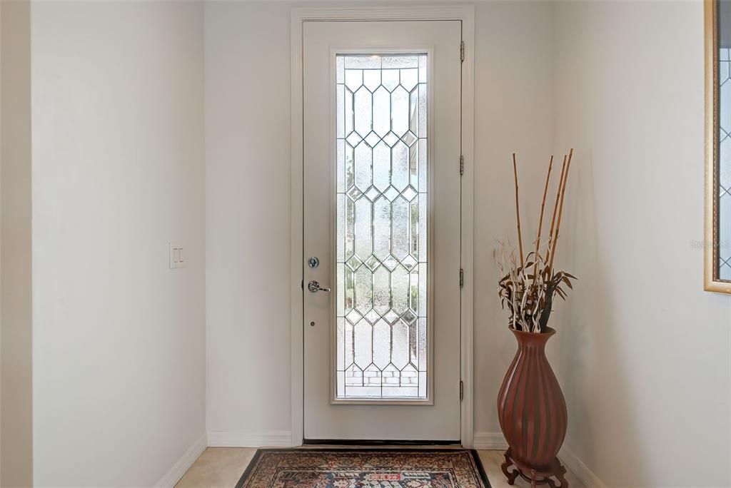 Glass entrance door