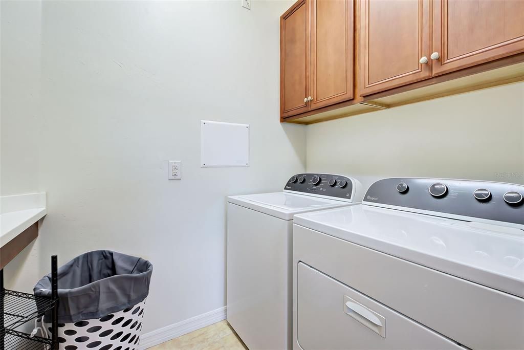 Equipped laundry room