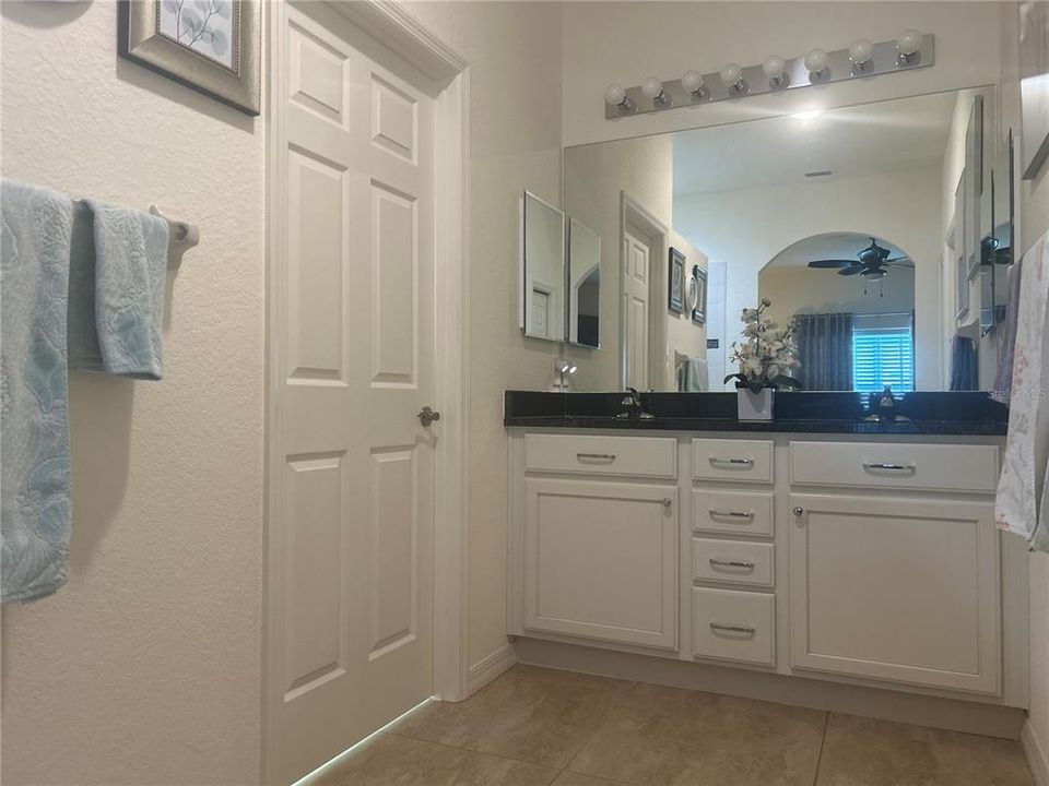 Double Vanity in Master Bathroom