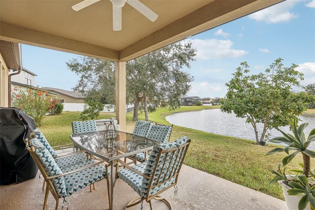 Covered Lanai overlooking the