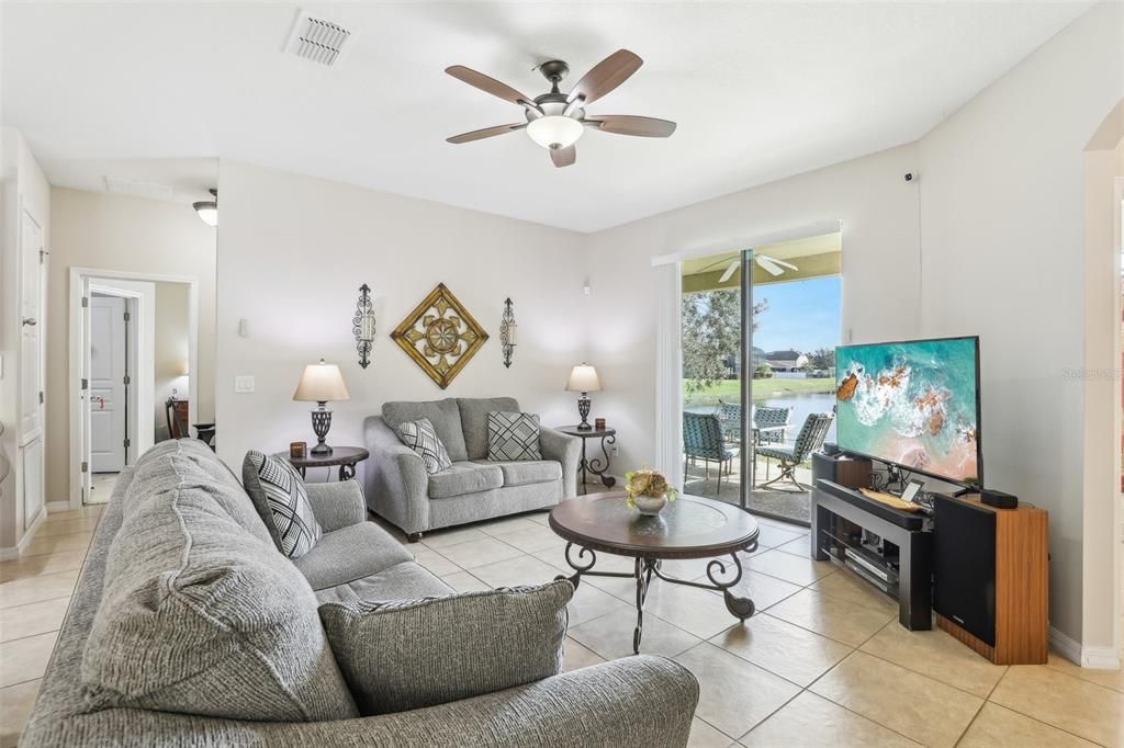 High Ceilings, Large Living Areas and Unbeatable Water and Conservation View!