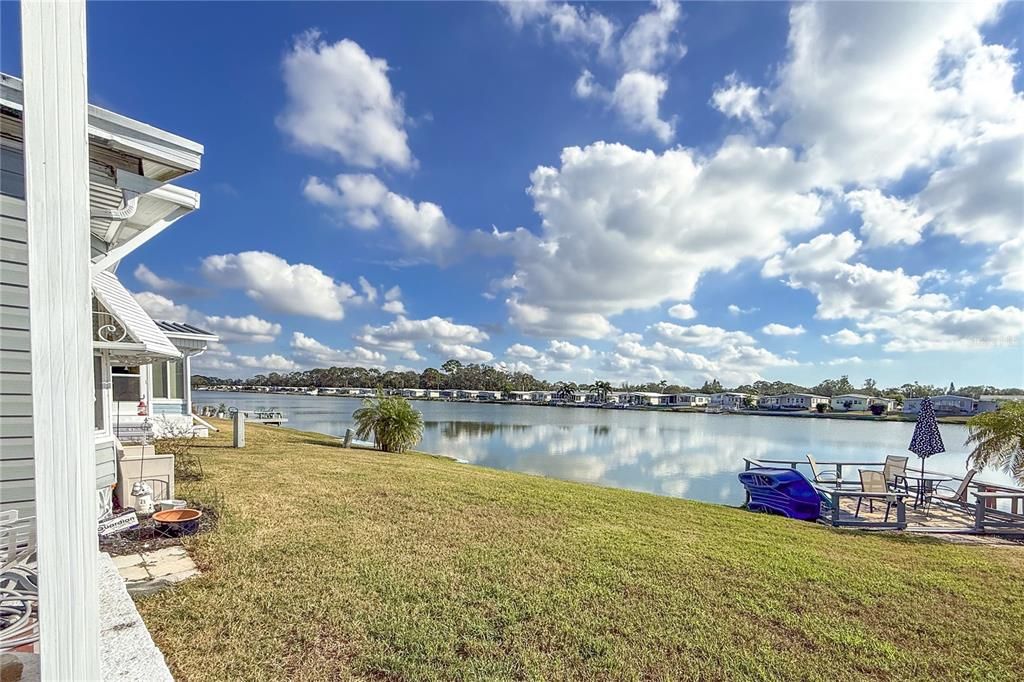 View of Lake from Living Room