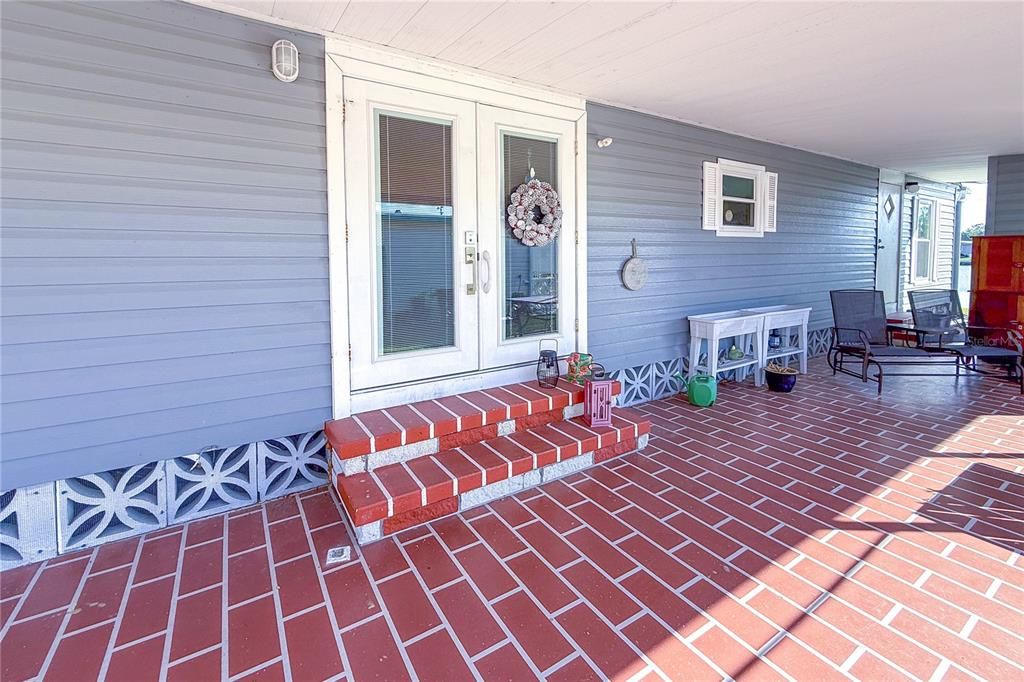 French door entry