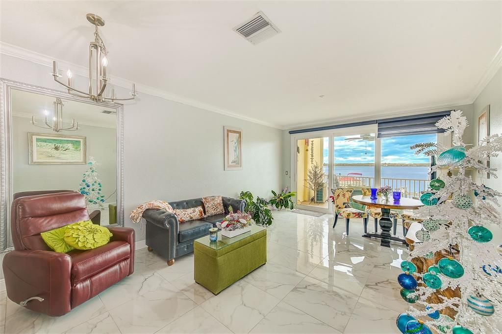 View of living room of townhouse