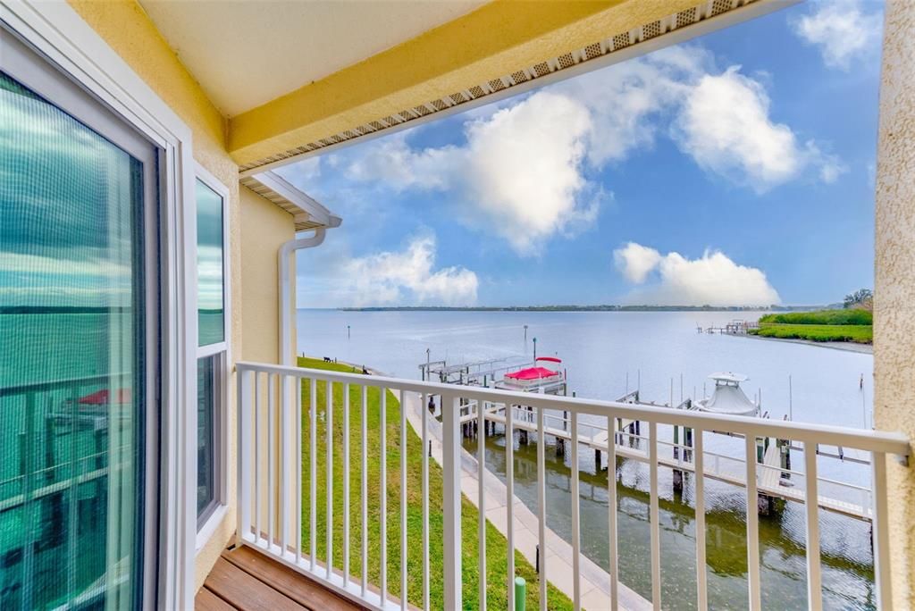 View from porch of master bedroom