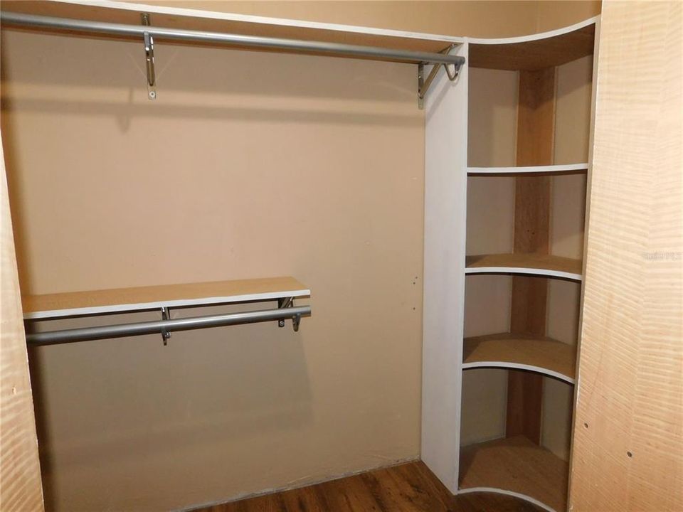 Walk-in Closet with Built in Storage