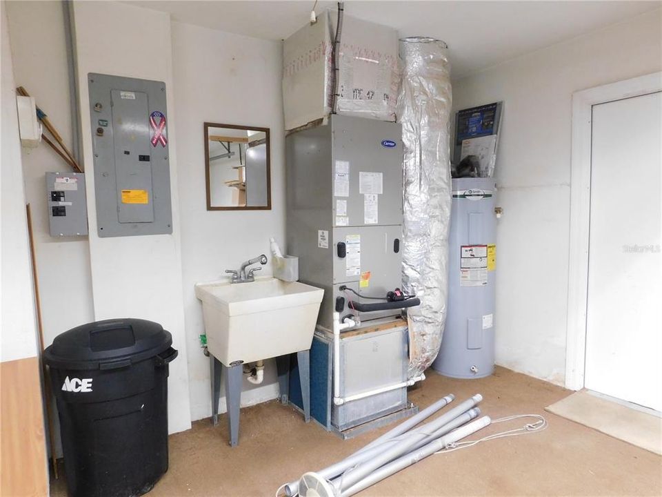 Utility Sink / A/C Handler / Waterheater / Electrical Box