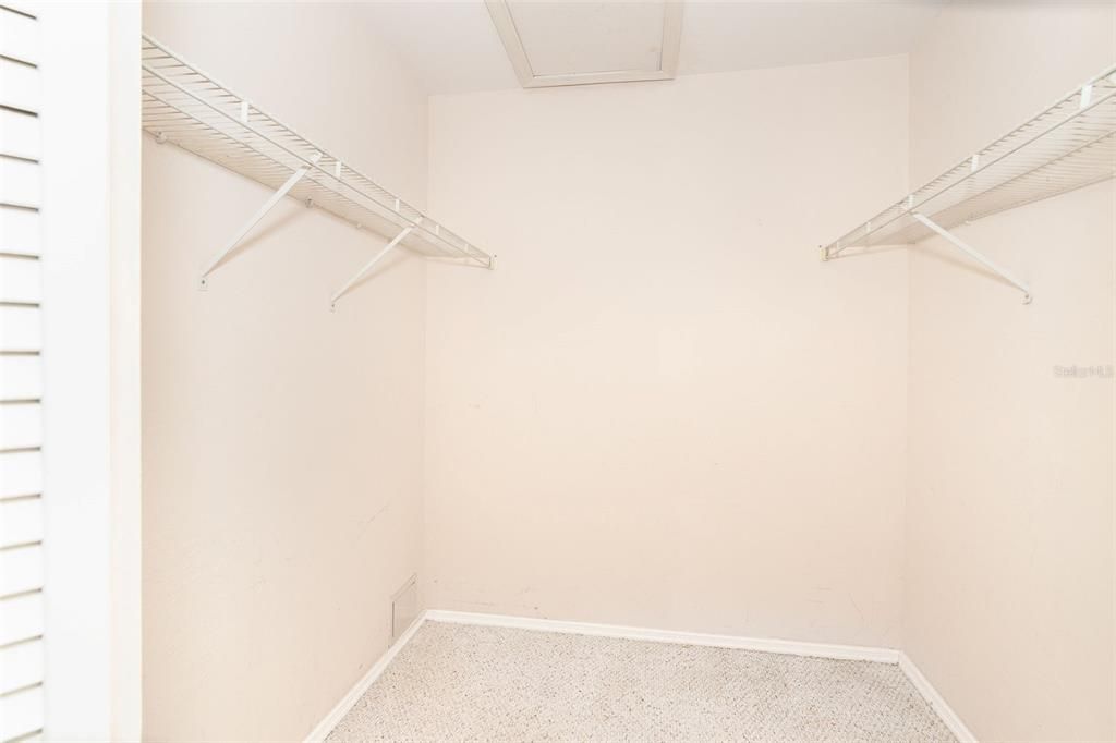 Large walk-in closets