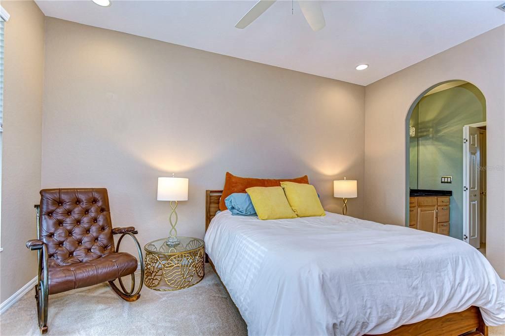 Third bedroom with a shared bathroom.