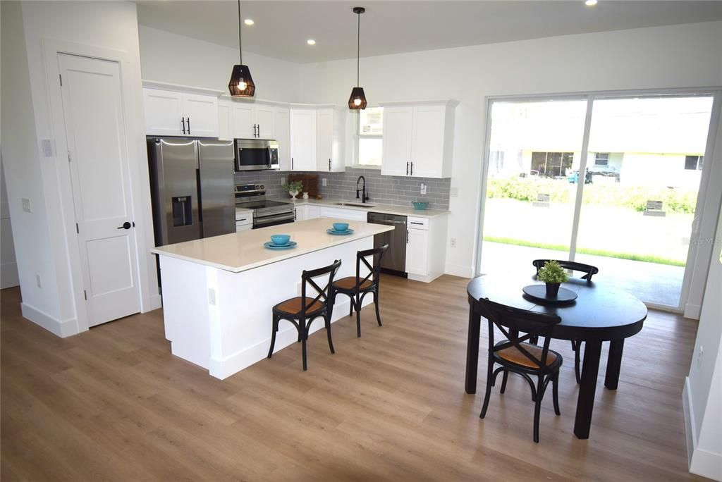 Kitchen and dining area