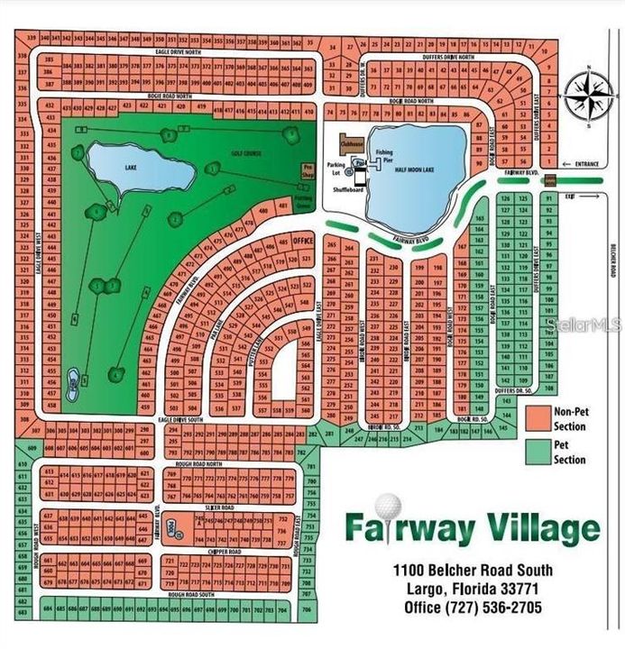 Map of Fairway Village